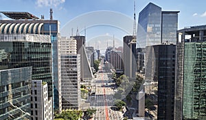 Avenida Paulista Paulista avenue, Sao Paulo city, Brazil