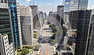 Avenida Paulista Paulista avenue, Sao Paulo city, Brazil photo