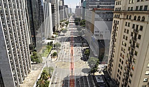 Avenida Paulista Paulista avenue, Sao Paulo city, Brazil photo