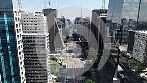 Avenida Paulista Paulista avenue, Sao Paulo city, Brazil.