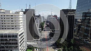 Avenida Paulista Paulista avenue, Sao Paulo city, Brazil.