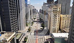 Avenida Paulista Paulista avenue, Sao Paulo city, Brazil