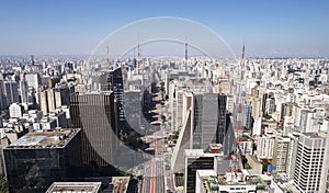 Avenida Paulista in Sao Paulo city, Brazil