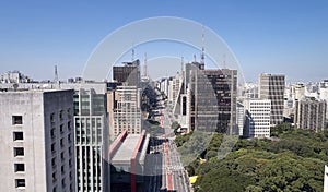 Avenida Paulista in Sao Paulo city, Brazil photo