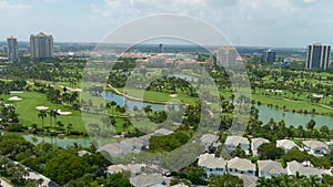 Aventura Golf Course Aerial Rise