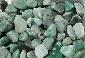 aventurine gem stone as natural mineral rock