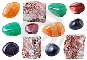 Aventurine gem stones, rocks and aventurine gems photo