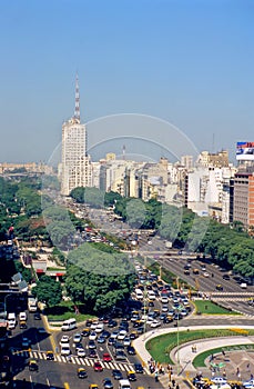 Avenue 9 de Julio in Buenos Aires photo