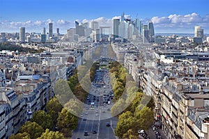 The Avenue de la Grande Armee. photo