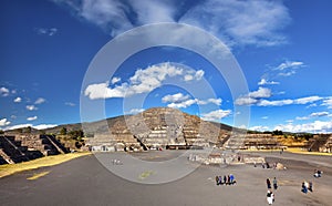 Avenue of Dead Temple of Moon Pyramid Teotihuacan Mexico City Me