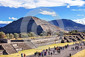 Avenue of Dead, Temple of Sun Teotihuacan Mexico