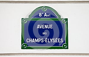 Avenue Des Champs-Elysees in Paris