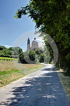 Avenue San Biagio Church, Montepulciano, Tuscany, Italy