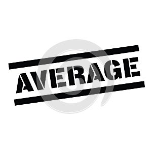 Average stamp on white