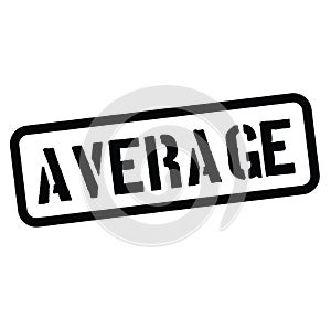 Average stamp on white