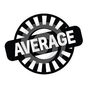 Average stamp on white