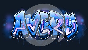 Avery Graffiti Name