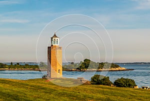 The Avery Point Lighthouse in Groton, Connecticut