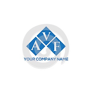 AVF letter logo design on white background. AVF creative initials letter logo concept. AVF letter design