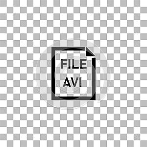 AVI File icon flat