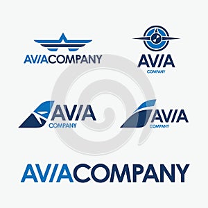 Avia company vector logo