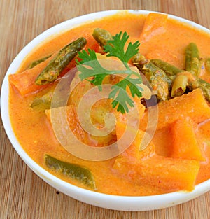 Avial vegetables in coconut stew