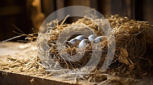 avian barn swallow nest