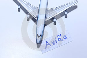 Aviao word in Portuguese for Plane in English