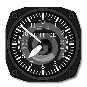 Aviation airplane altimeter