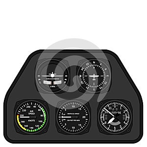Aviation airplane glider dashboard
