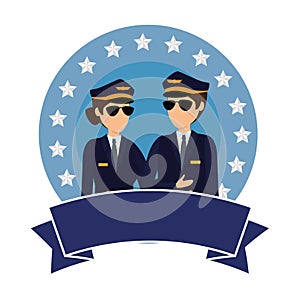 aviation pilots couple avatars characters