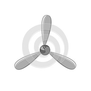 Aviation propeller vector illustration. Simple airscrew picture