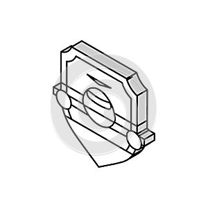 aviation safety aeronautical engineer isometric icon vector illustration