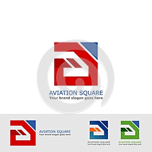 Aviation square logo