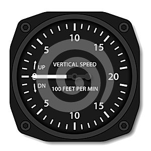 Aviation variometer vertical speed indicator