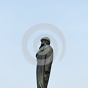 Aviator bronze statue