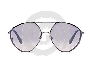 Aviator glasses on white background