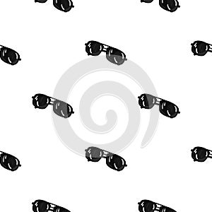Aviator sunglasses icon in cartoon style isolated on white background. Golf club symbol stock vector illustration.