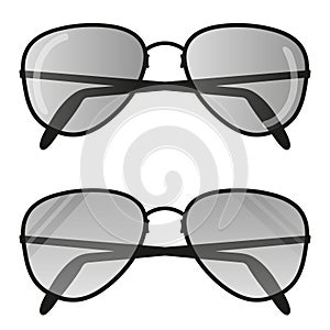 Aviator sunglasses . Pilot glasses Flat