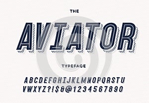 Aviator trendy typeface