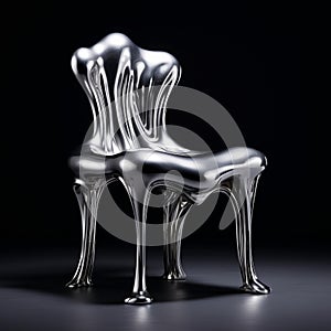 Avicii-inspired Liquid Metal Chair With Fluid Curves