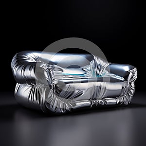 Avicii-inspired Silver Sofa With Iridescent Material