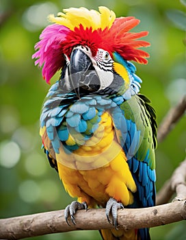 Avifauna LOL: The Side-Splitting Saga of the Parrot in an Oversized Wig