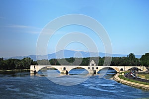 Avignon Bridge France Rhone River