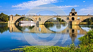 Avignon Bridge on the Rhone photo