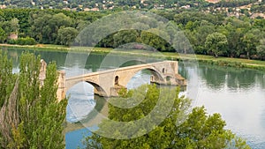 Avignon, the bridge Saint-BÃ©nÃ©zet