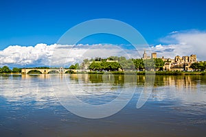 Avignon Cathedral And Rhone River - Avignon,France