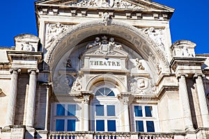 Opera Grand Avignon Theatre at Place de l`Horloge in Avignon