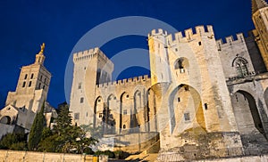 Avignon, Palais des Papes by night