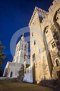 Avignon, Palais des Papes by night